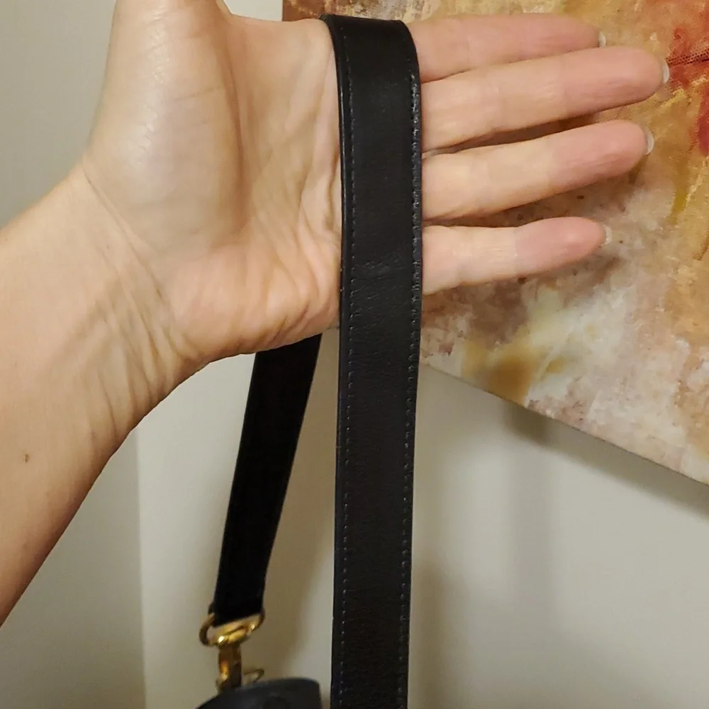 Like new Bally awesome upright briefcase or crossbody bag with terrific hardware